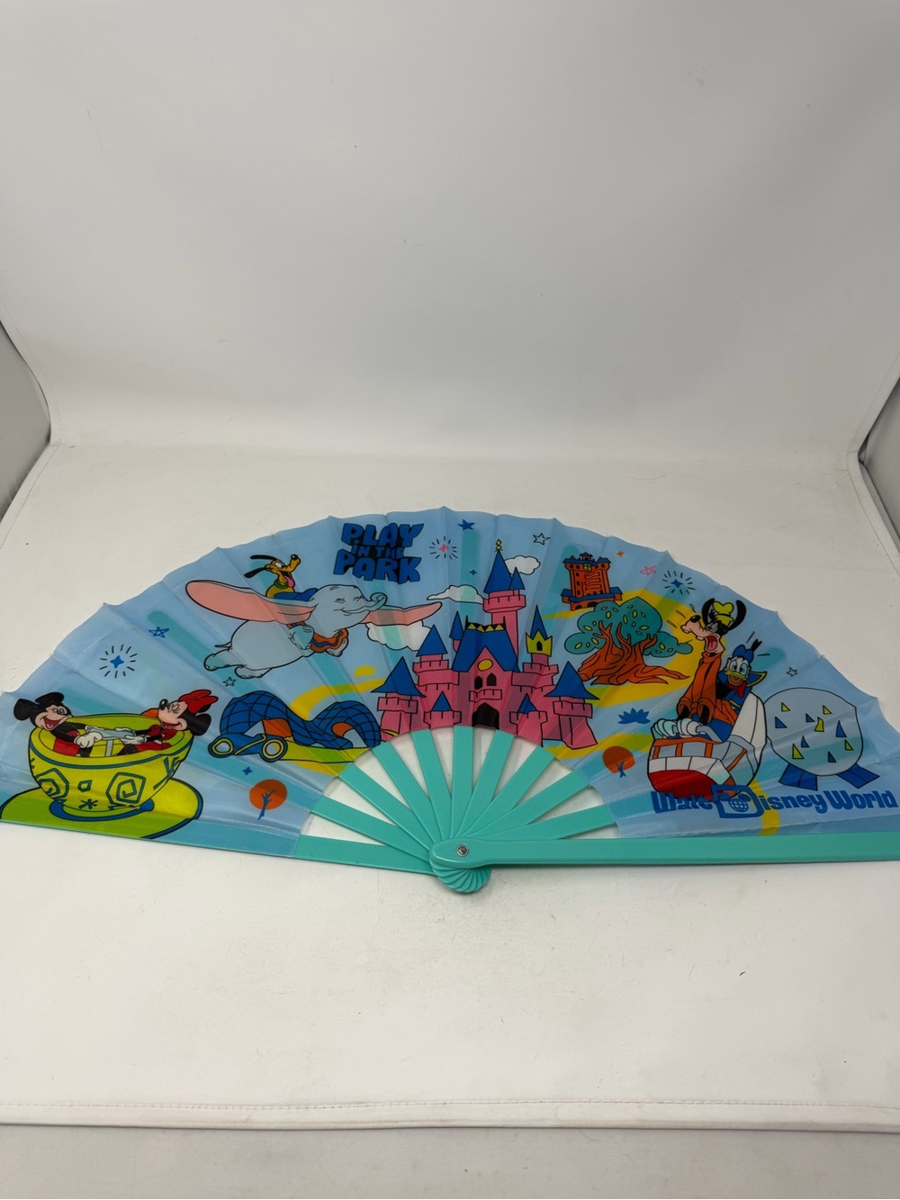 Disney Parks Walt Disney World Play in the Park Large Folding Hand Fan